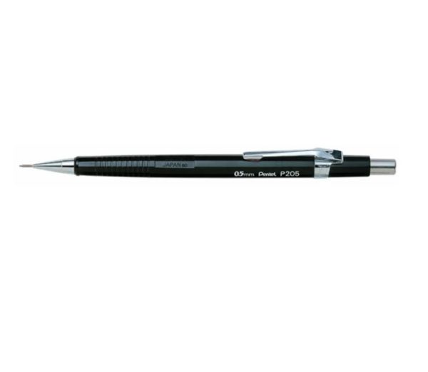 PENTEL - Sharp - Porte-mines - 0.5 mm - avec gommes - noir