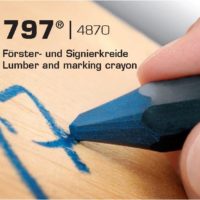 LYRA 797 | 4870 – Craie de marquage – pour bois, métal, asphalte – ø 11-12 mm – BLEU