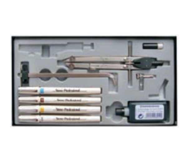 STANDARDGRAPH - STANO-PROFESSIONEL - Etui mit 4 Tuschefüller und Schnellverstellzirkel