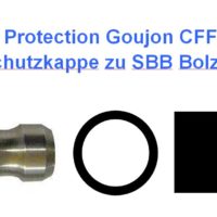 Schutzschlauch für SBB-Zapfen  38 ou 40 mm – per 50 Stück