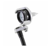 Col de cygne pour prismes de Ø 25-50 mm Raccord fileté femelle 5/8″ avec poignée (sans prisme)