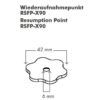Point de visée réflecteur rotatifs pivotables (RS193M) - rouge - Version Magnétique – Image 6