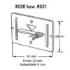 Meteriss-Plakette mit Pinsel - (RS20) - ROT - Image 2