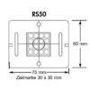 Vermessungsplakette KOMBI- (RS50) - rot - Image 2