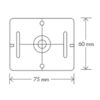 Vermessungsplakette - (RS70) - grau - Image 2