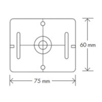 Vermessungsplakette – (RS71) – grau – selbstklebend