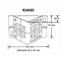 Kunststoff-Platte mit Winkel – RSAK80 – GRAU