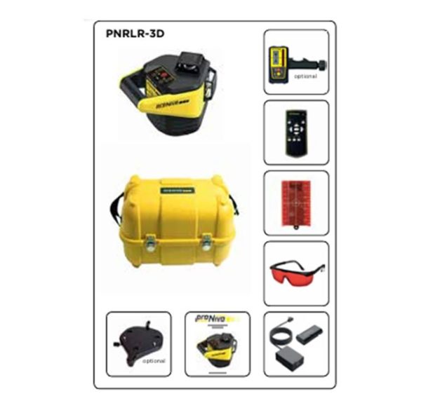 Laser rotatif PNRLR-3D inclinable manuellement avec faisceau rouge – Image 5
