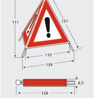 TRIOPAN – Gefahrensignal – NORMAL – 110 cm – Baustelle