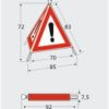 TRIOPAN - Signal d'avertissement - REFLECHISSANTE R1 - 70 cm - MENSURATION – Image 2